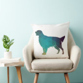 ゴールデンレトリバー幾何学模様シルエット クッション (椅子)