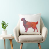 ゴールデンレトリバー幾何学模様シルエット クッション (椅子)