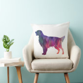 ゴールデンレトリバー幾何学模様シルエット クッション (椅子)