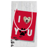 ゴールデンレトリバー愛してる スモールペーパーバッグ (正面)