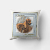 ゴールデンレトリバー愛好家アートギフト クッション (裏面)