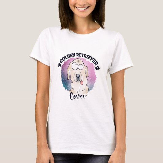 ゴールデンレトリバー愛好家 Tシャツ (正面)