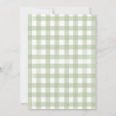 ゴールデンレトリバー最初の誕生日パーティグリーン 招待状 (裏面)