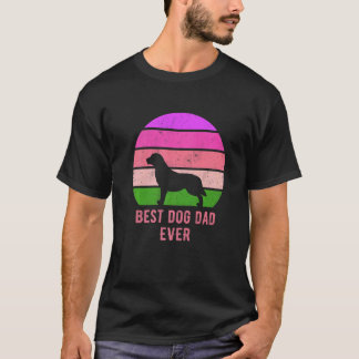 ゴールデンレトリバー最高のお父さん Tシャツ
