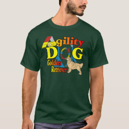 ゴールデンレトリバー機敏性ギフト Tシャツ