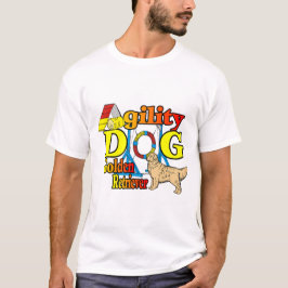 ゴールデンレトリバー機敏性ギフト Tシャツ
