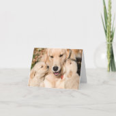 ゴールデンレトリバー母のデイノートカード カード (正面)