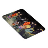 ゴールデンレトリバー火災ドラゴン マグネット (右側)