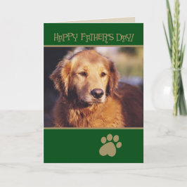 ゴールデンレトリバー父の日札 カード
