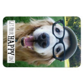 ゴールデンレトリバー犬が喜ぶ マグネット (横)