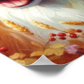 ゴールデンレトリバー犬のアートデコールポスターのかわいいペア ポスター (角)