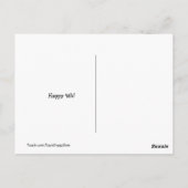 ゴールデンレトリバー犬のインディペンデンスデイグラス ポストカード (裏面)