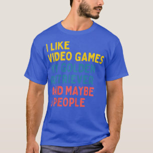 ゴールデンレトリバー犬のオーナービデオゲームおもしろい愛好家 Tシャツ