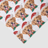 ゴールデンレトリバー犬のクリスマス 薄葉紙 (詳細)