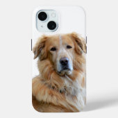 ゴールデンレトリバー犬の写真 Case-Mate iPhoneケース (裏面)