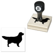ゴールデンレトリバー犬の品種のシルエット ラバースタンプ (押印)