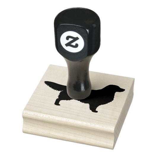 ゴールデンレトリバー犬の品種のシルエット ラバースタンプ (スタンプ)