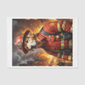 ゴールデンレトリバー犬の品種:消防士 – 薄葉紙 (正面)