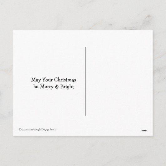 ゴールデンレトリバー犬の喜びへ世界のクリスマス シーズンポストカード (裏面)