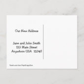 ゴールデンレトリバー犬の引っ越しましたのアドレス変更 案内ポストカード (裏面)