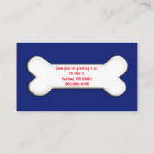 ゴールデンレトリバー犬の旗 名刺 (裏面)