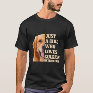 ゴールデンレトリバー犬の母を愛しているだけの人 Tシャツ