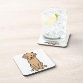 ゴールデンレトリバー犬の漫画 コースター (右側)