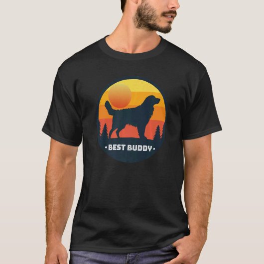 ゴールデンレトリバー犬の種類 46 Tシャツ (正面)