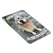 ゴールデンレトリバー犬の読方が マグネット (右側)