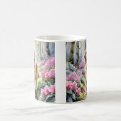 ゴールデンレトリバー犬は水の色を繁殖 コーヒーマグカップ (中央)