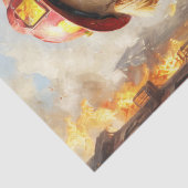 ゴールデンレトリバー犬ファイアフィギューター – デコページ –  薄葉紙 (詳細)