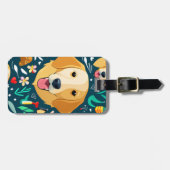 ゴールデンレトリバー犬ラゲッジタグ ラゲッジタグ (正面横)