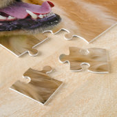 ゴールデンレトリバー犬。 ジグソーパズル (側面)