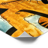 ゴールデンレトリバー犬dk_2005aug8i ポスター (角)