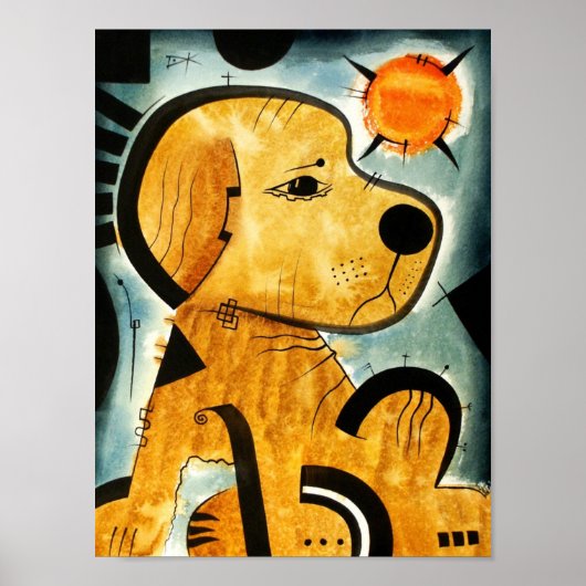 ゴールデンレトリバー犬dk_2005aug8i ポスター (正面)