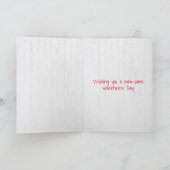 ゴールデンレトリバー私はあなたを愛するバレンタインホリデーカード シーズンカード (内部)