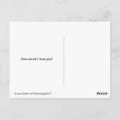 ゴールデンレトリバー私は考え行った ポストカード (裏面)