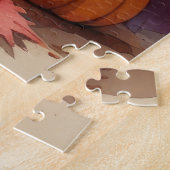 ゴールデンレトリバー紅葉感謝祭アート ジグソーパズル (側面)