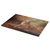 ゴールデンレトリバー紅葉秋インスパイア カッティングボード (角)