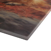 ゴールデンレトリバー紅葉秋インスパイア カッティングボード (角)