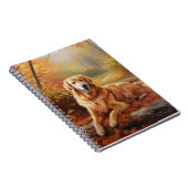 ゴールデンレトリバー紅葉秋インスパイア ノートブック (右側)