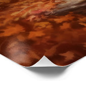 ゴールデンレトリバー紅葉秋インスパイア ポスター (コーナー)