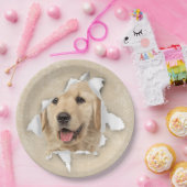 ゴールデンレトリバー紙ホール ペーパープレート (パーティー)