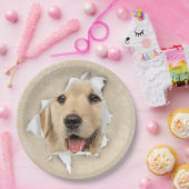 ゴールデンレトリバー紙ホール ペーパープレート (パーティー)