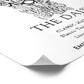 ゴールデンレトリバー結婚ドッグの特徴的なドリンクの看板 ポスター (角)