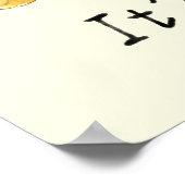 ゴールデンレトリバー絵画の水彩犬のスローガン ポスター (角)