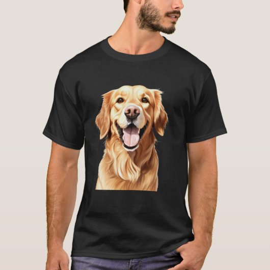 ゴールデンレトリバー良い子 Tシャツ (正面)