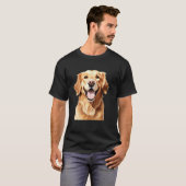 ゴールデンレトリバー良い子 Tシャツ (正面フル)