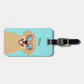 ゴールデンレトリバー荷物タグ ラゲッジタグ (正面横)