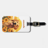 ゴールデンレトリバー荷物タグ ラゲッジタグ (正面横)